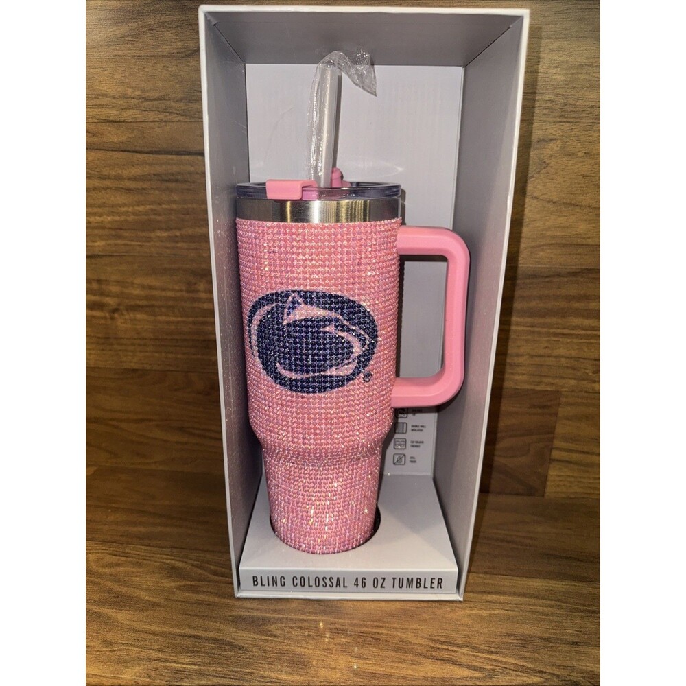 Penn State Nittany Lions Pink Bling Colossal 46oz Stainless Steel Tumbler